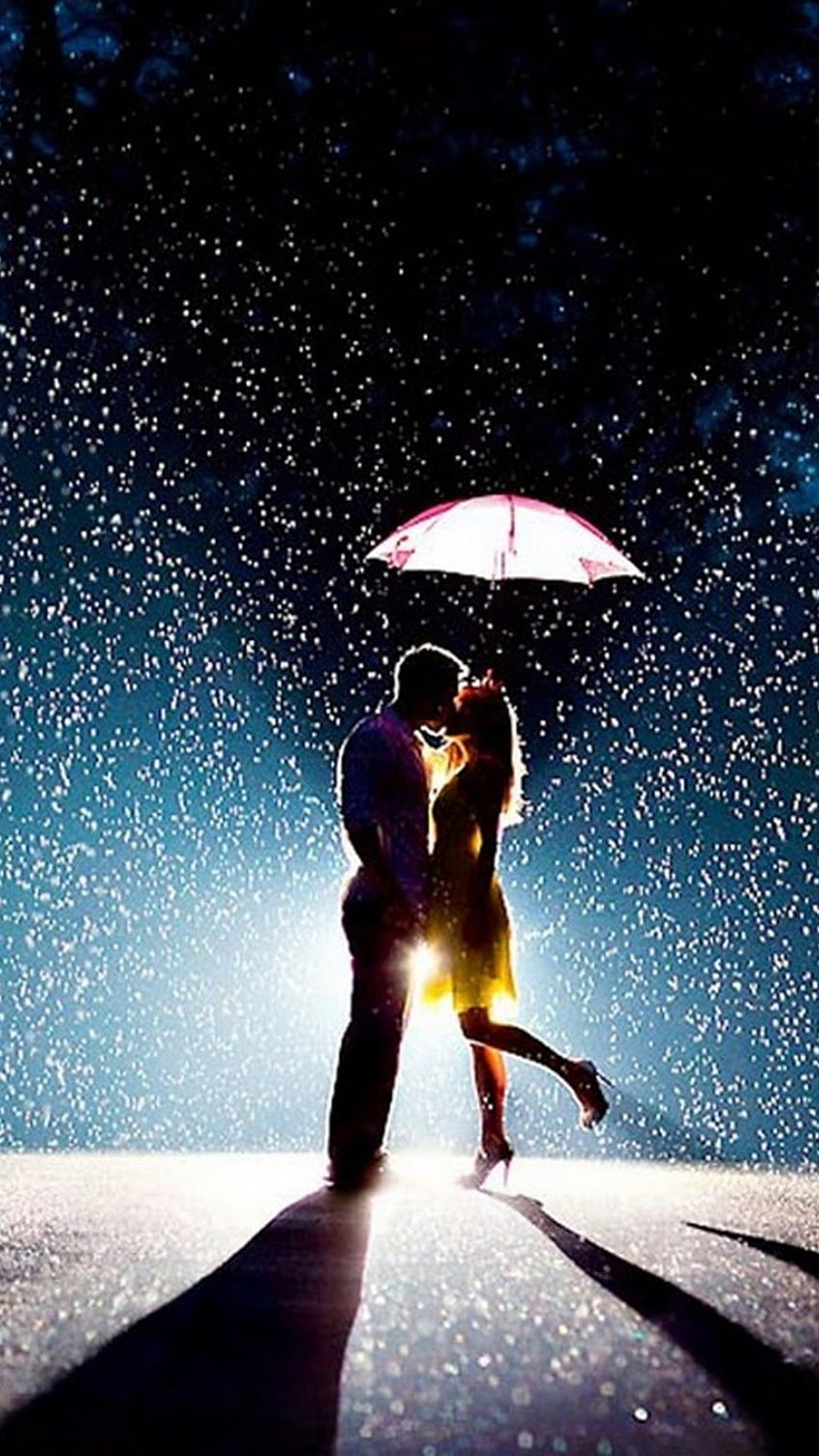 Yağmurlu Romantik Çift, Zoey Johnson tarafından gönderildi, çift sevimli HD telefon duvar kağıdı