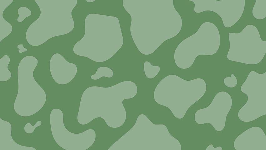 Sage Green Cow Print Aesthetic Pattern Sage Green • For You, green aesthetic pc HD wallpaper