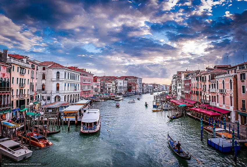 Puente Rialto, Venecia, Italia HD wallpaper