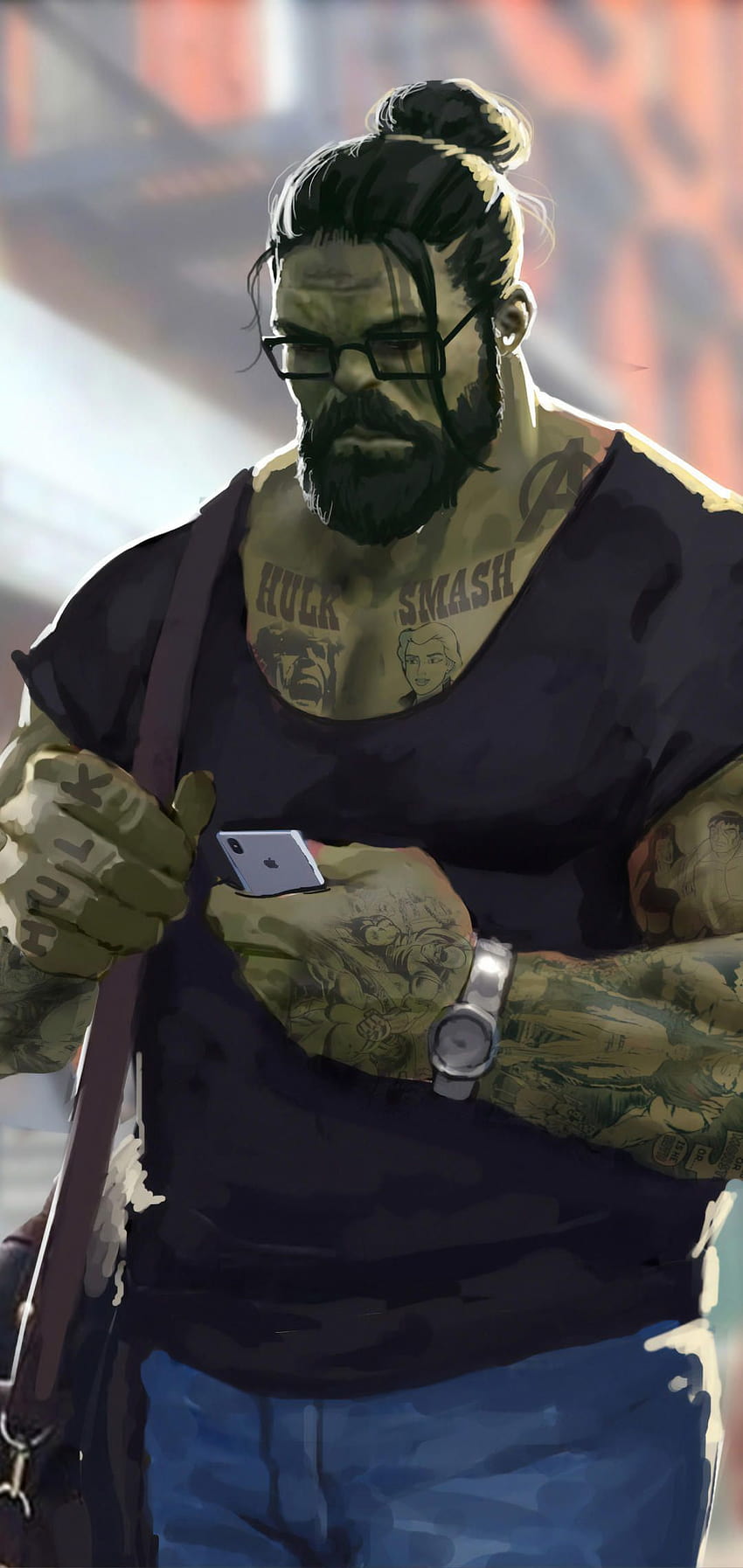 1080x2280 Rozdzielczość Hulk , Superbohaterowie , Sztuka cyfrowa , Grafika , Artstation Wallpap…, hulk android Tapeta na telefon HD