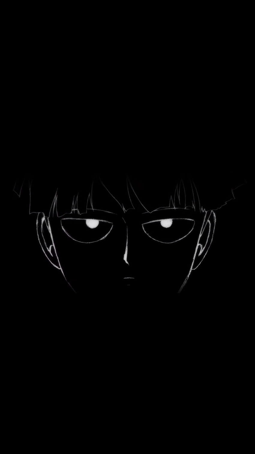 à propos de noir dans mob psycho 100 par ena, psycho anime dark Fond d'écran de téléphone HD