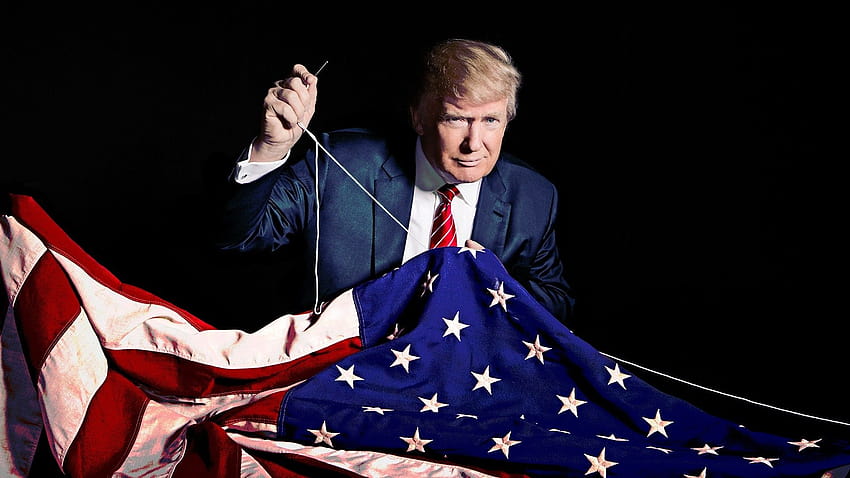 flagge, usa, politik, präsident, donald trump auflösung 1920x1080, trumpf 2020 flagge HD-Hintergrundbild