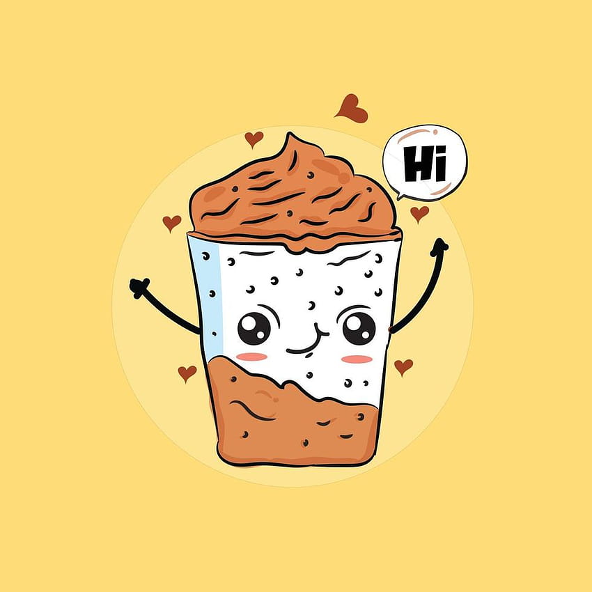 cute coffee with face illustration 2262104 Vector Art at Vecteezy HD phone wallpaper