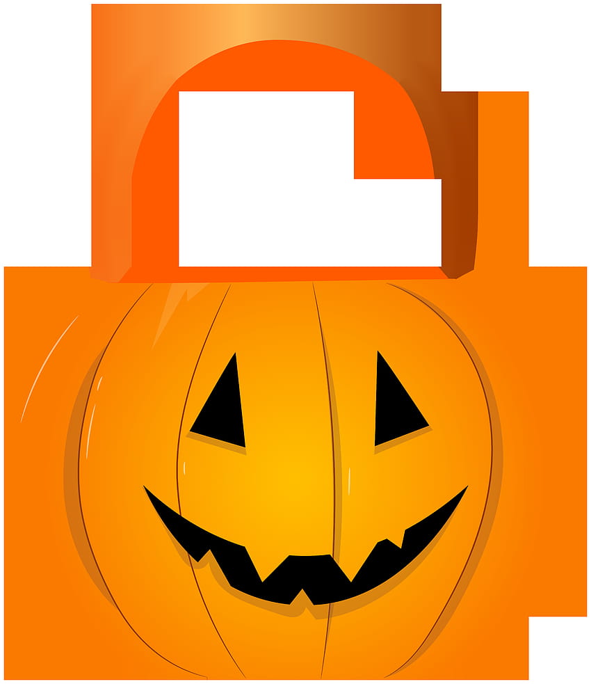 Halloween Pumpkin Candy Basket PNG Clipart​, halloween bag HD phone wallpaper