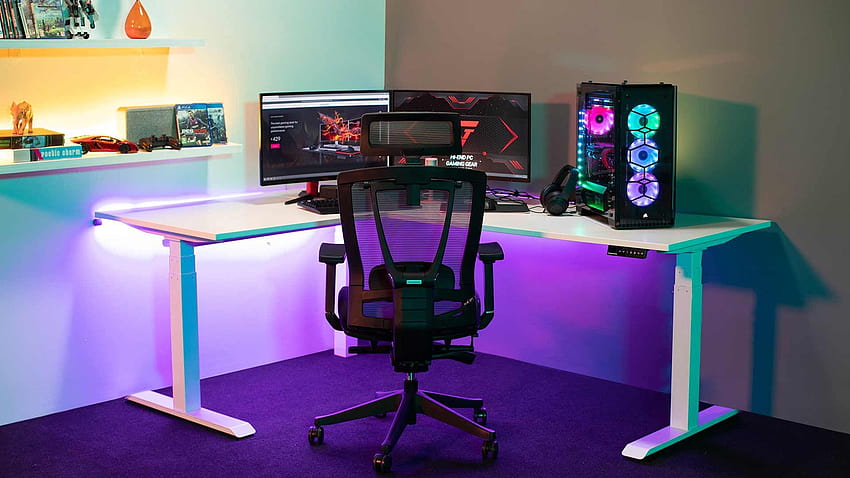 Desk For Gaming, gaming computer table HD wallpaper