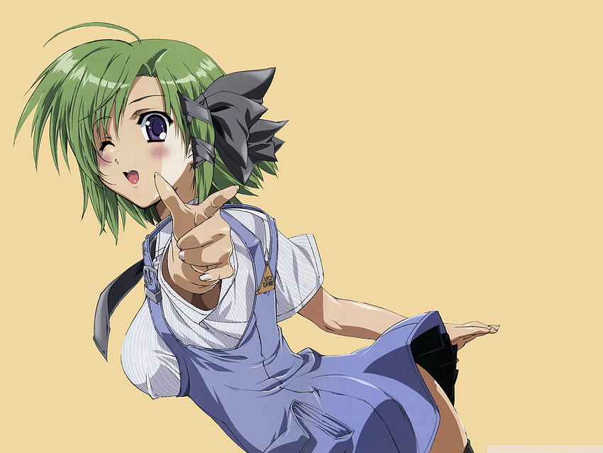 Anime Girl With Green Hair Ultra Backgrounds para U TV : Tablet : Smartphone, green hair anime fondo de pantalla