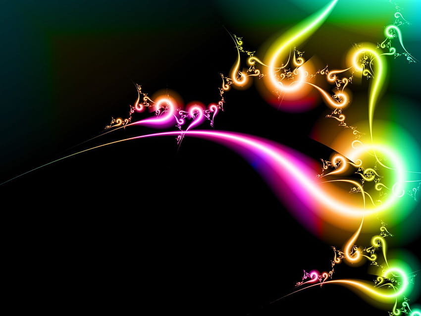 Black and rainbow backgrounds, black rainbow HD wallpaper