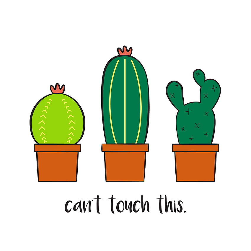 Cactus Cartoon, cute aesthetic cactus HD phone wallpaper