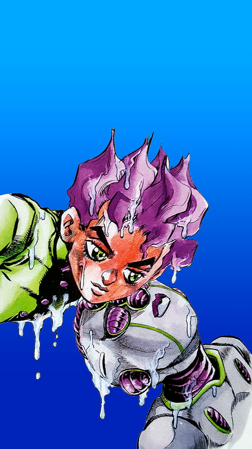 Posting a a day until stone ocean is animated day 113: Koichi and Echoes : JoJo HD phone wallpaper