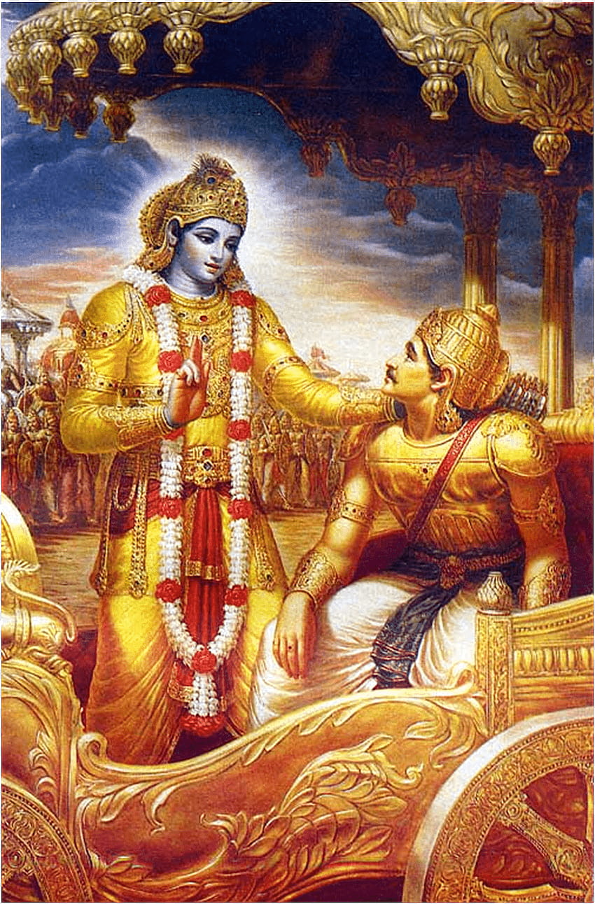Krishna Arjuna Bhagavad Gita Mahabharata Rama, Lord Krishna ...