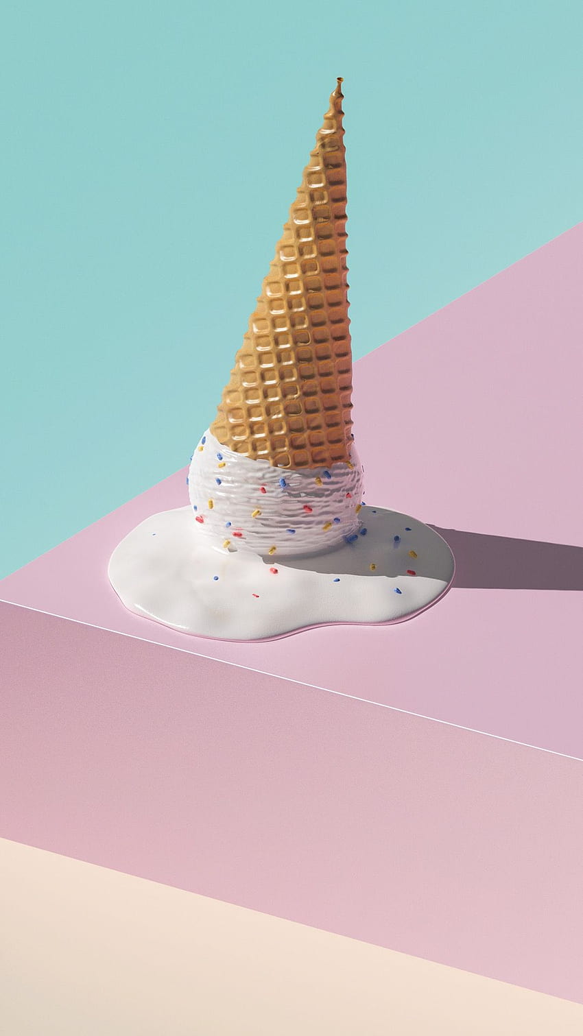Aesthetic Ice Cream, ice cream aesthetic summer HD phone wallpaper