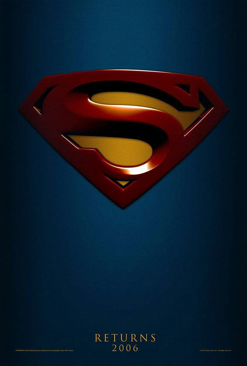 Superman-Logo 3d, Logo-Supermann 3d HD-Handy-Hintergrundbild
