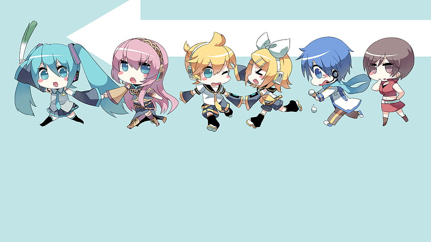 Chibi VOCALOID Full and Backgrounds, powerpoint chibi bap HD wallpaper