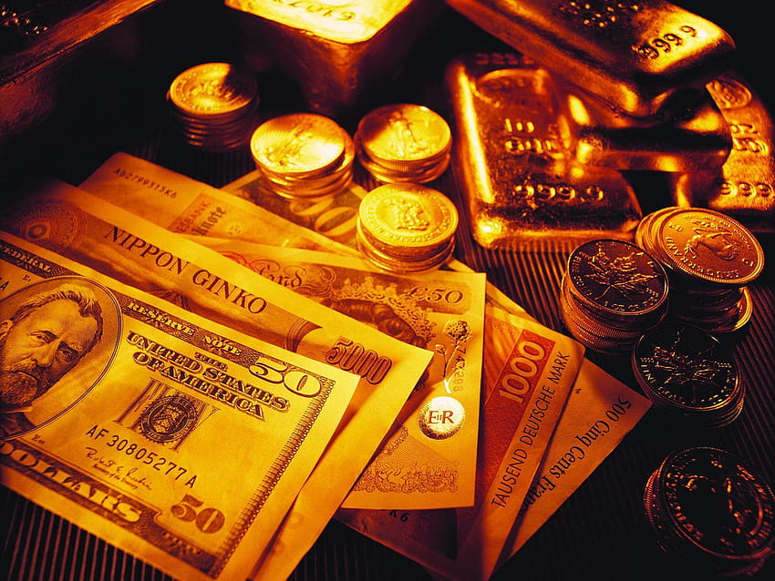 Gold and Money and, currency HD wallpaper