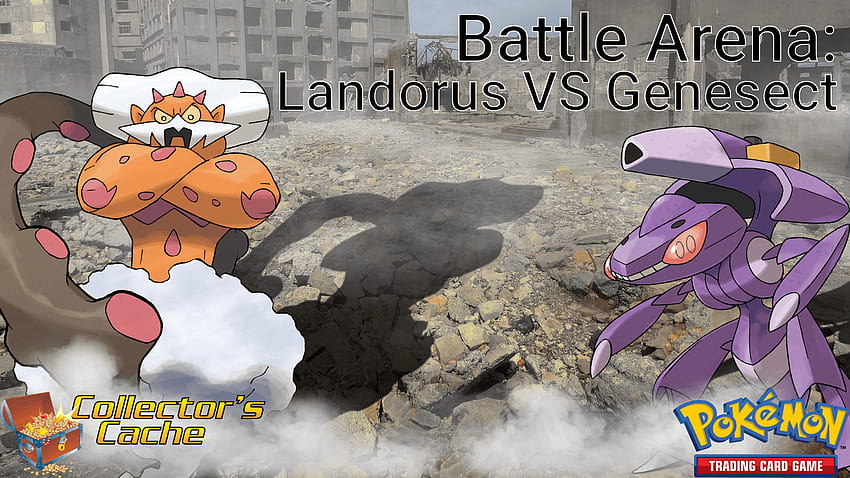 Pokemon Battle Arena Decks: Landorus VS Genesect HD-Hintergrundbild