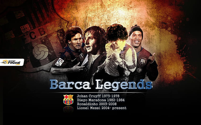 Caricaturas Barca Legends Ronaldinho Lionel Messi Fc, barcelona legends HD wallpaper