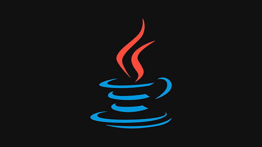 Лого Java Пълен стек, Java, език за програмиране, Javascript, стоящи, фонове HD тапет