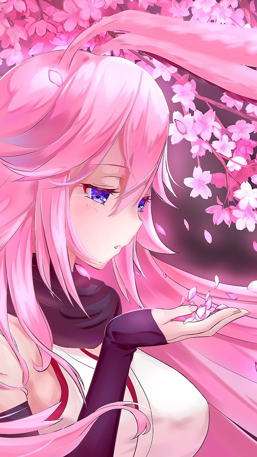 Anime Pink, anime girl cute pink HD phone wallpaper
