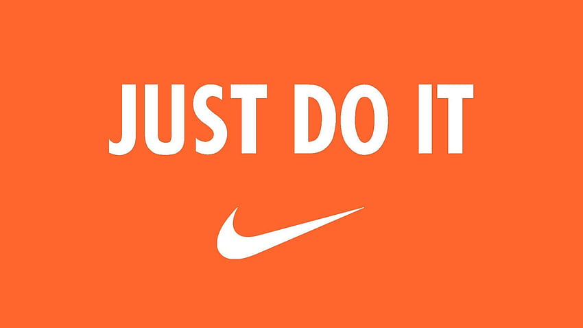 Muhteşem Nike Just Do It, nike turuncu HD duvar kağıdı
