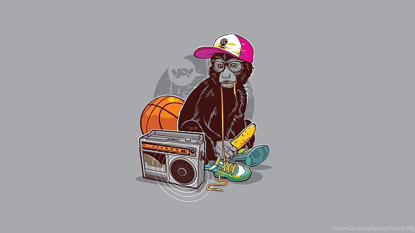 Cartoon Monkey Hip Hop ...backgrounds, hip hop cartoon HD wallpaper | Pxfuel