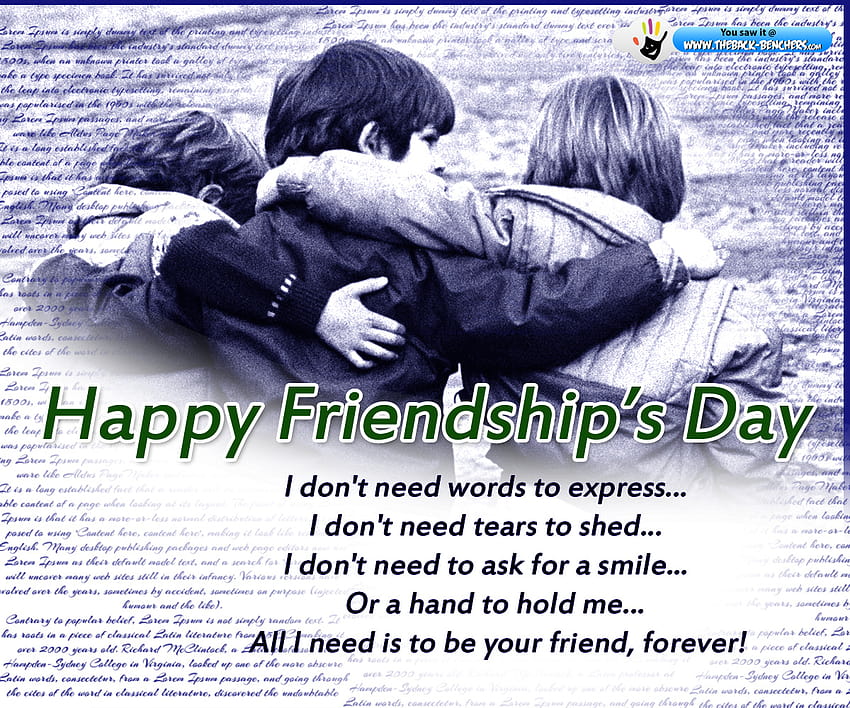 Happy Friendship Day HD wallpaper