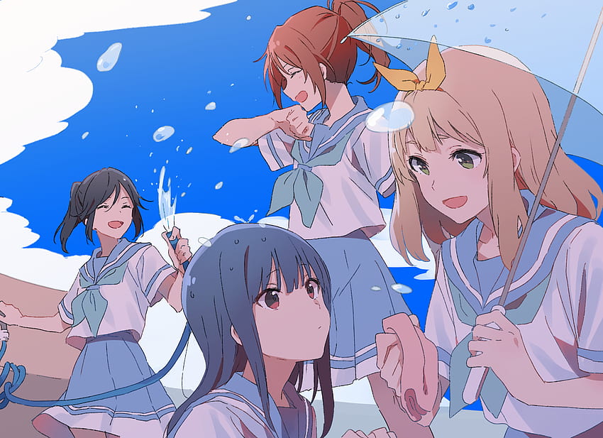 Anime Anime Girls Arte digital Ilustraciones 2D Hibike Euphonium Kasaki Nozomi Yoroizuka Mizore Hibike Euph, nozomi kasaki fondo de pantalla