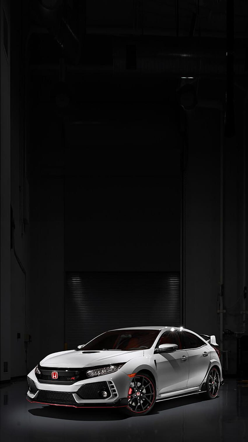 Schwarzer Honda Civic, Honda Type R Android HD-Handy-Hintergrundbild