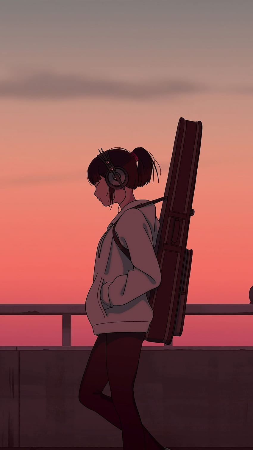 Anime, ich hoffe, es gefällt dir. FOLGE meinem Instagram für mehr er von Anime im Jahr 2020, Sonnenuntergang-Cartoon HD-Handy-Hintergrundbild