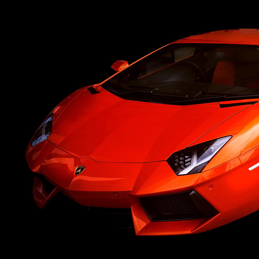 Lamborghini Aventador , Siyah arka plan, Kırmızı Araba, Spor arabalar, , Siyah/Koyu, kırmızı arabalar ve HD telefon duvar kağıdı