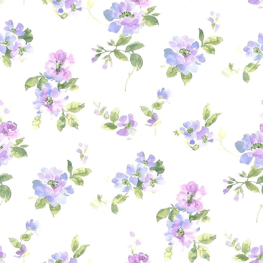 Floral Samples Purple Watercolor Sample – Kargo HD phone wallpaper