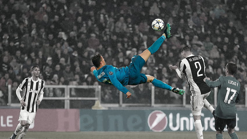 Tendangan Sepeda Cristiano Ronaldo, ronaldo melompat Wallpaper HD