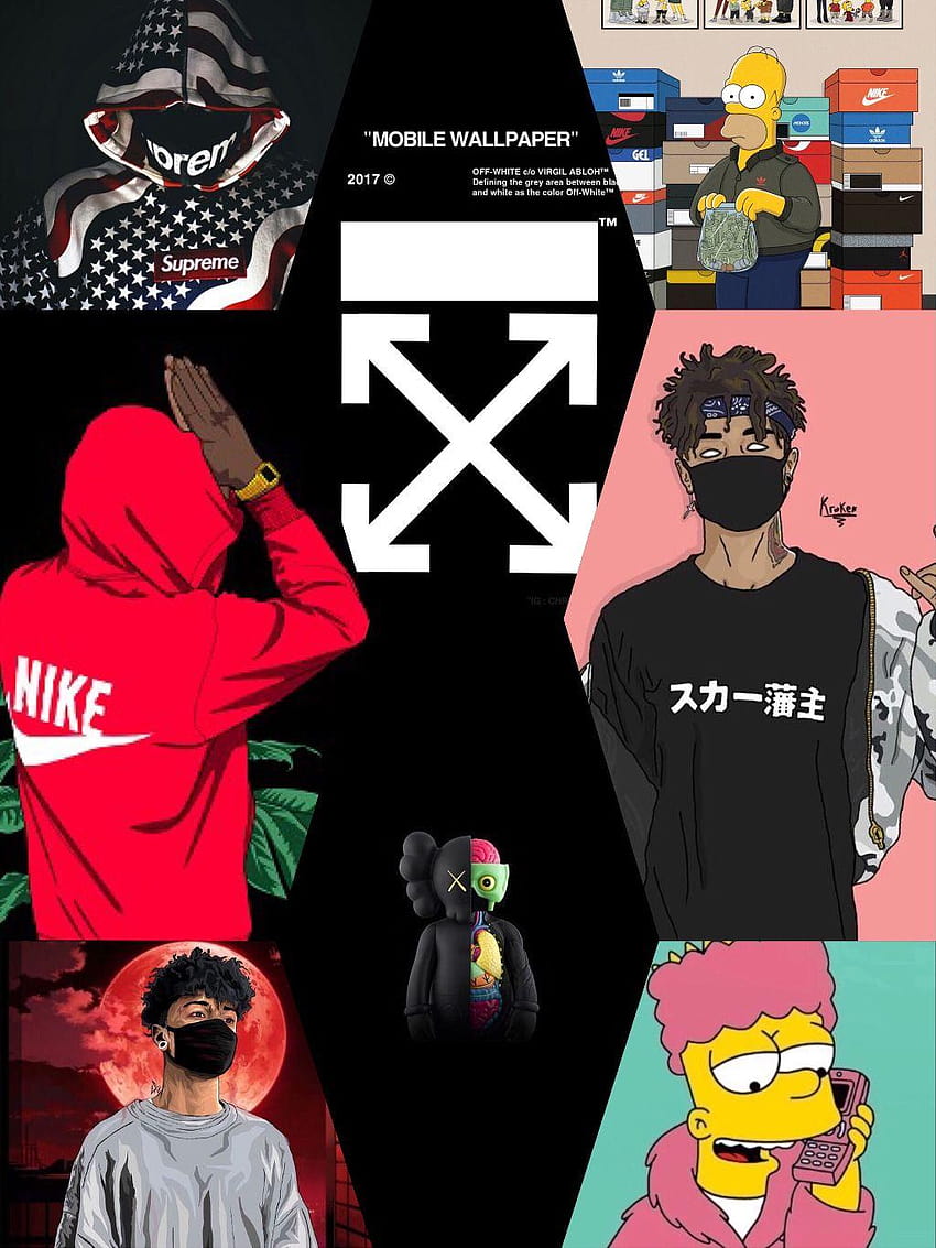 Supreme Red, 2017, gang, hypebeast, logos, skate, HD phone wallpaper
