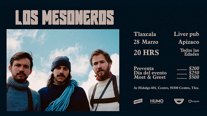 Boletos de concierto de Los Mesoneros en Liver Pub, Tlaxcala Sábado, 22 fondo de pantalla