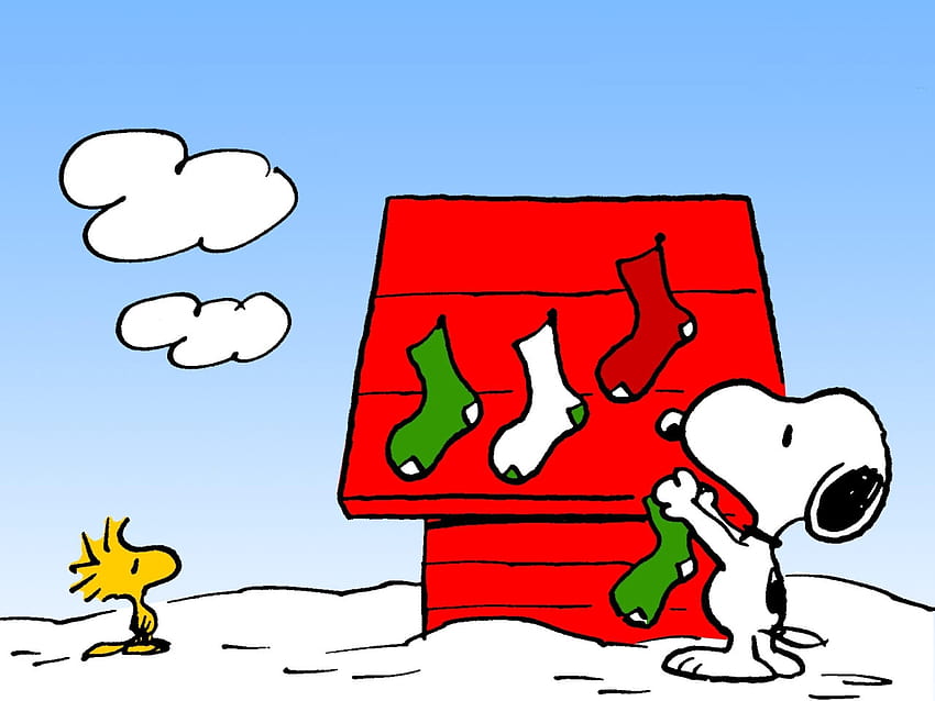 Charlie Brown Group, snoopy weihnachten Tapeta HD
