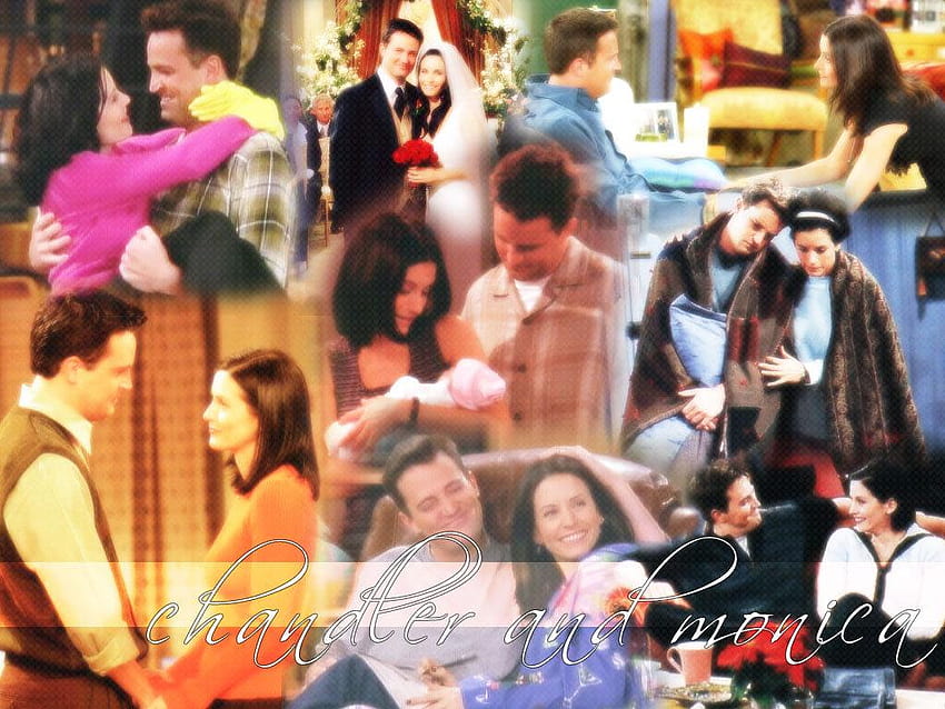 Monica & Chandler, Monica i Chandler Mondler Tapeta HD