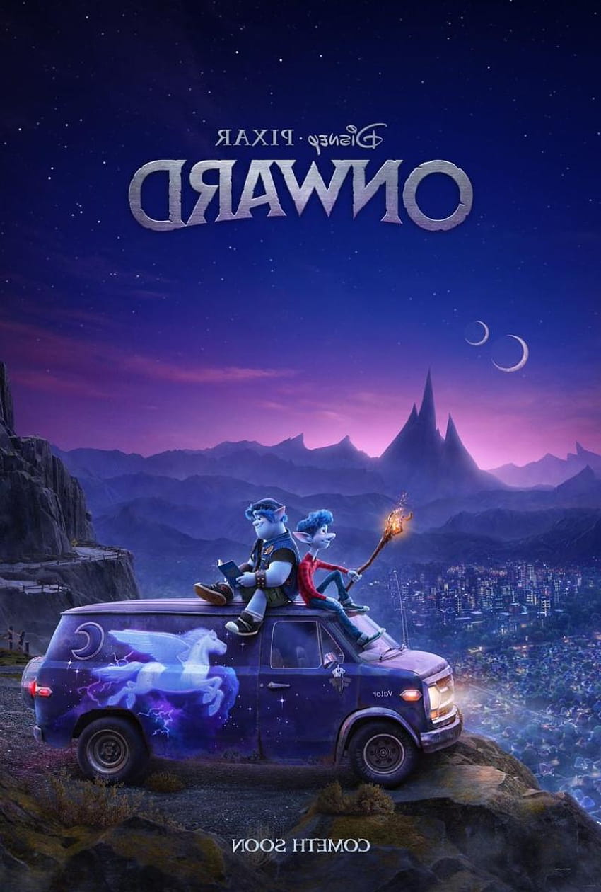 Entretenimiento: primer tráiler de la película de Pixar Onward ve, película de 2020 en adelante fondo de pantalla del teléfono