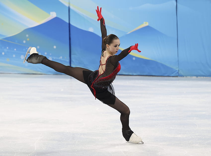 Jika ada sejarah yang menilai, ini bisa menjadi yang terakhir dari Kamila Valieva di panggung Olimpiade, skater wanita Wallpaper HD