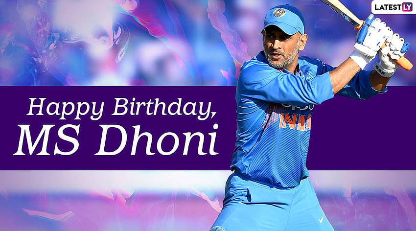MS Dhoni & for : Happy 40th Birtay Dhoni Greetings, in CSK & Team India Jersey and Positive Messages to Share Online, happy birtay ms dhoni HD wallpaper