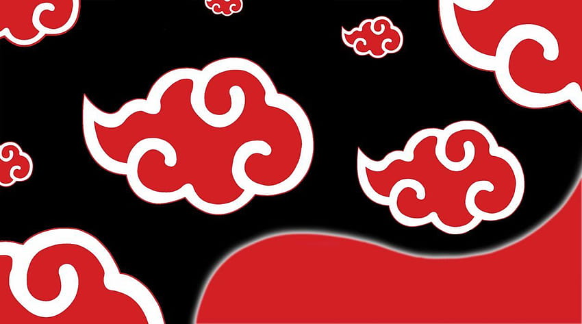 Clouds Naruto: Shippuden Akatsuki, logo akatsuki HD wallpaper