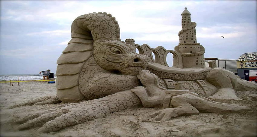 The sand castle 152533 High Quality and Resolution [3360x1800] for your , Mobile & Tablet HD wallpaper