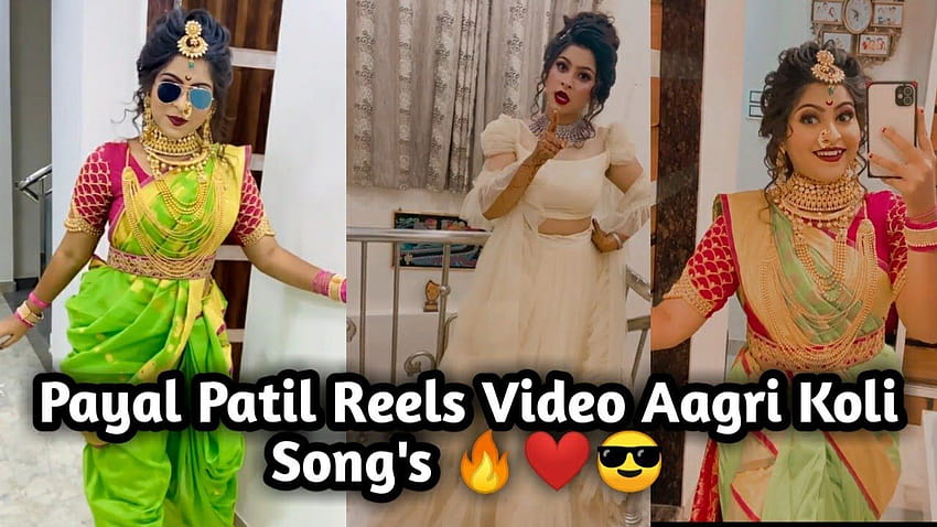Payal Patil Reels Video Aagri Koli Songs HD-Hintergrundbild