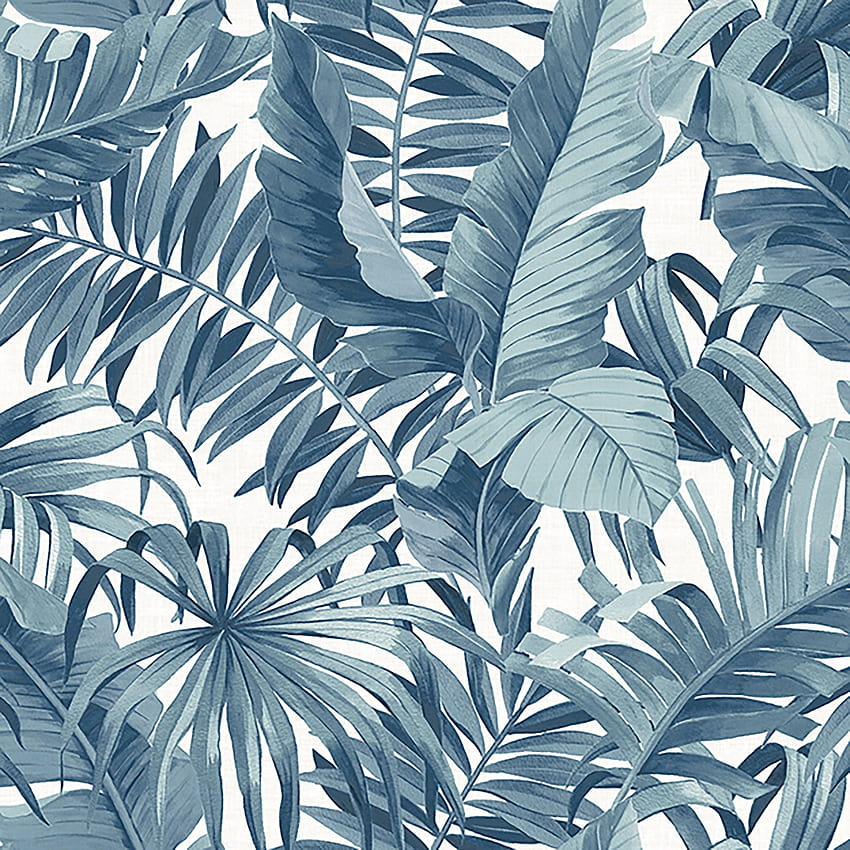 Blue Palm Leaf – Chelsea Lane & Company, 푸른 잎 HD 전화 배경 화면