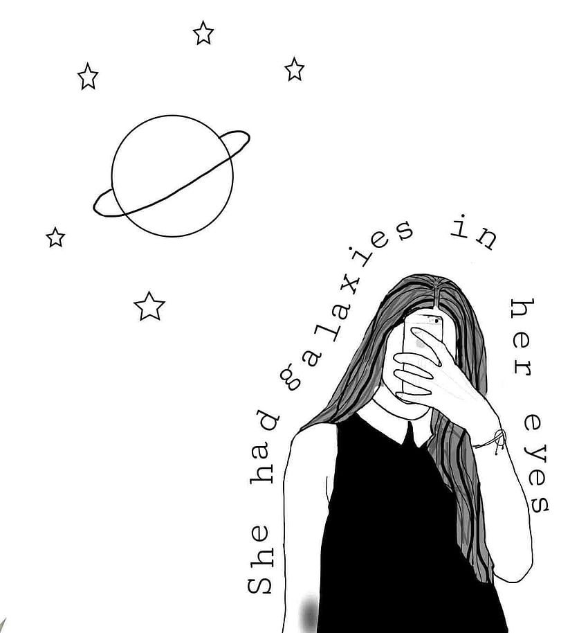 Pngs De Tumblr Girl Pag - Easy Drawings Of A Girl Crying Transparent PNG -  384x384 - Free Download on NicePNG