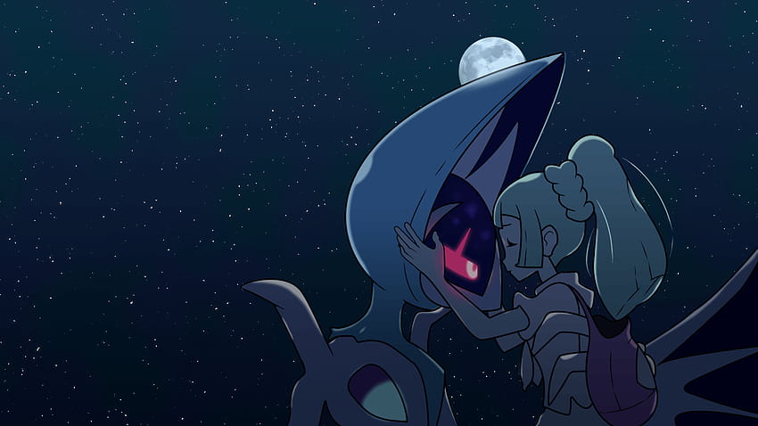 I recreated the credits of Lillie and Lunala, and made a HD wallpaper