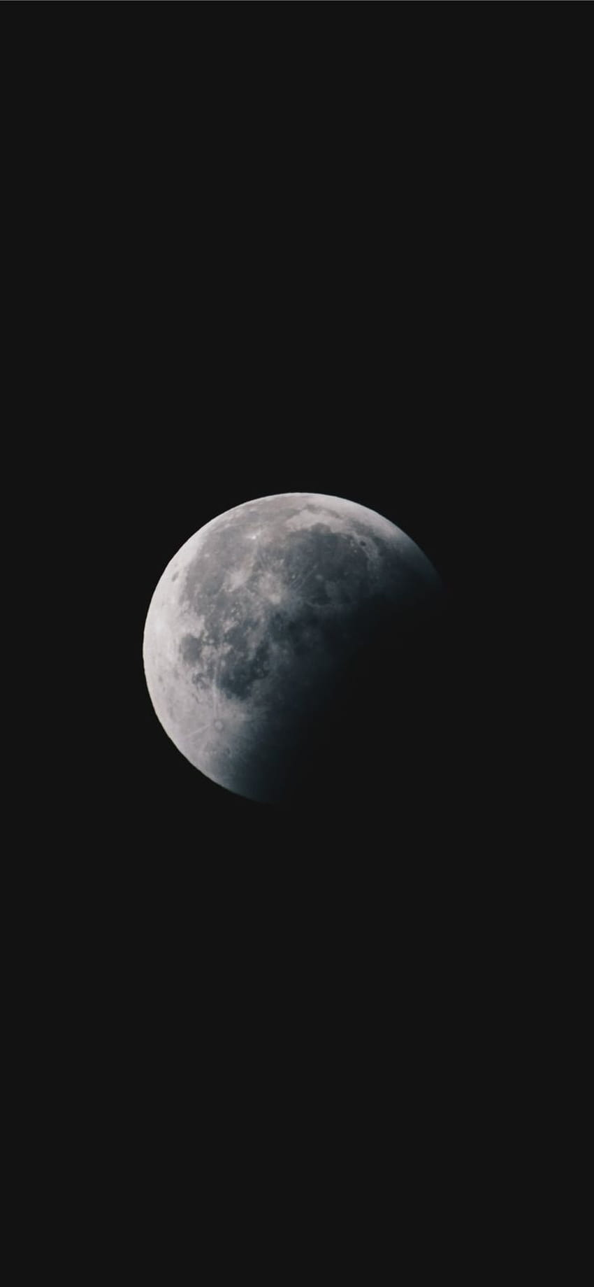 okrągły biały księżyc, czarno-biały księżyc Tapeta na telefon HD