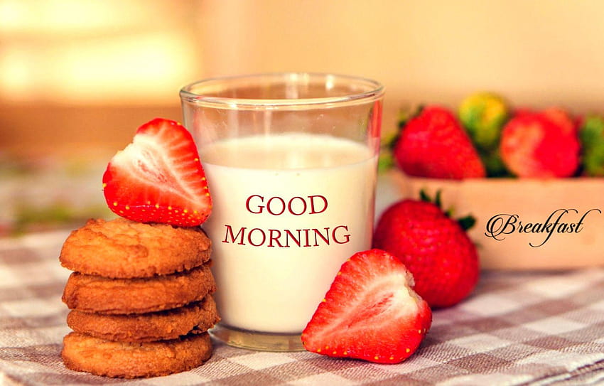 Breakfast Milk, morning breakfast HD wallpaper