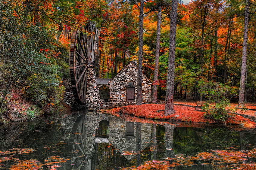 Old Stones Home Very Nice [1920 x 1200] :, old mill HD wallpaper