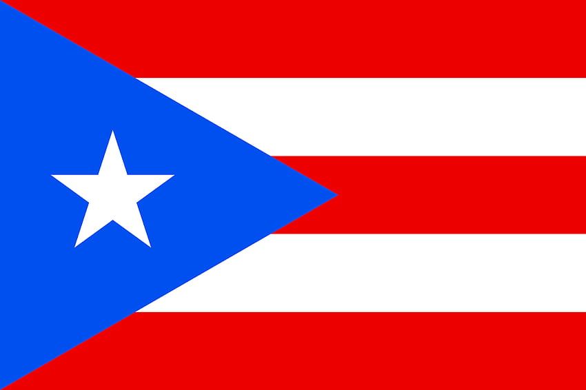 Google Flaga Puerto Rico Zagraj w Simple White Classic Blue, flaga Puerto Rico Tapeta HD