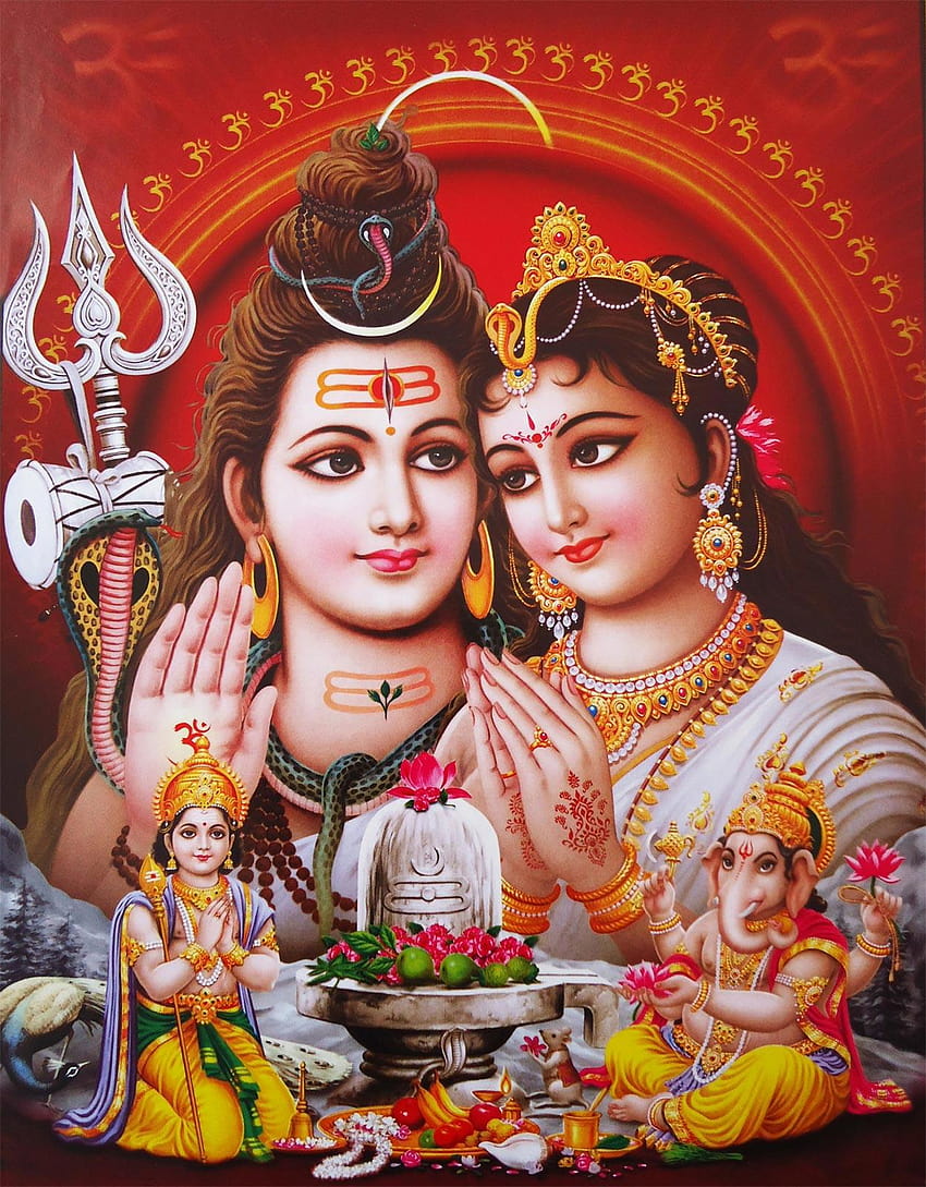 Incredible Compilation of Shiva Parvati Family HD Images - Over 999