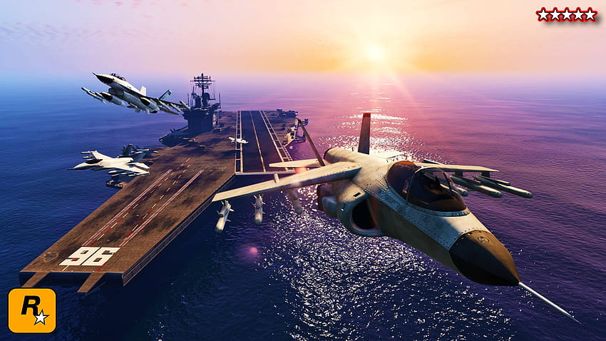 GTA 5' Heists Update Rumor: Interior Of Aircraft Carrier May Be, hydra vehicles HD wallpaper